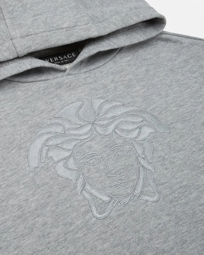 Versace Medusa Embroidery Kids Hoodie 2e730 Children Clothing