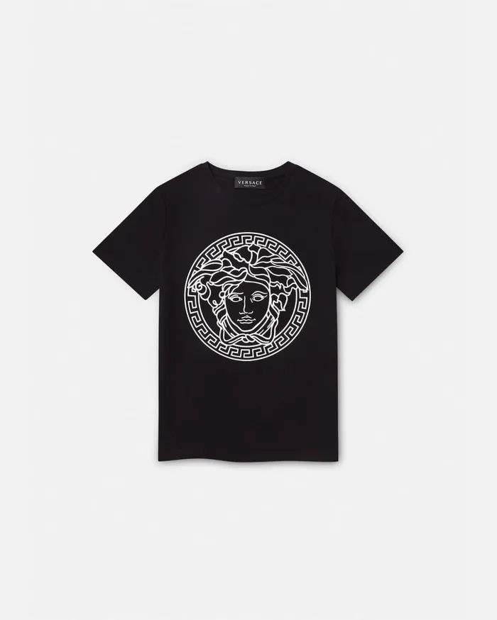 Versace Medusa Kids TShirt Black Children Clothing