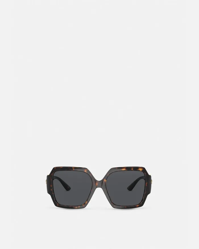 Versace Medusa Runway Sunglasses Havana Women Sunglasses