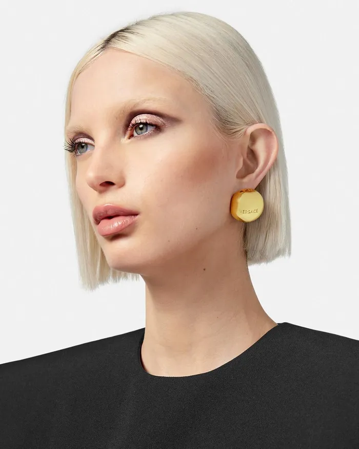 Versace Sphere Versace Tiles Earrings Gold Women Earrings