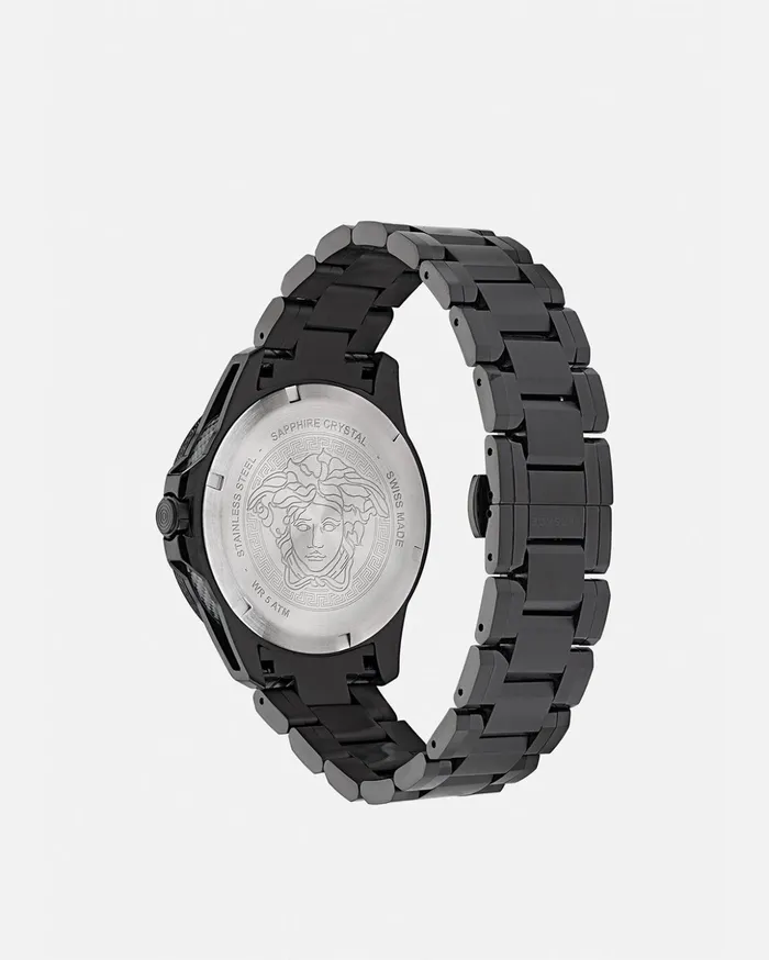 Versace Sport Tech Gmt Watch Black Men Watches