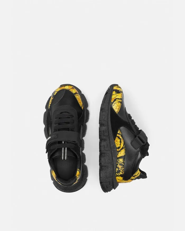 Versace Trigreca Kids Sneakers Print Children Shoes