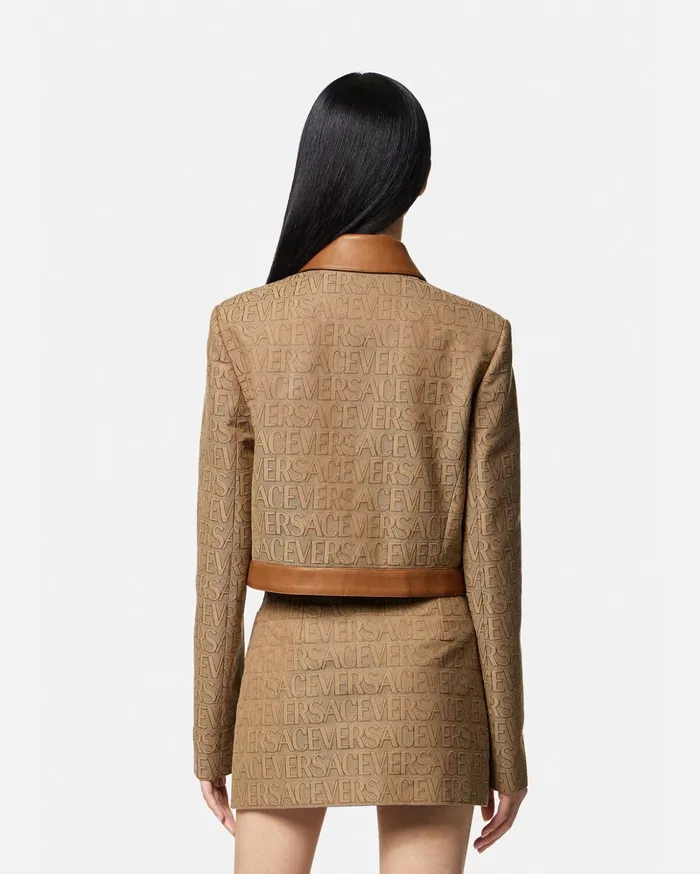Versace Versace Allover Blouson Jacket Print Women Jackets and Coats
