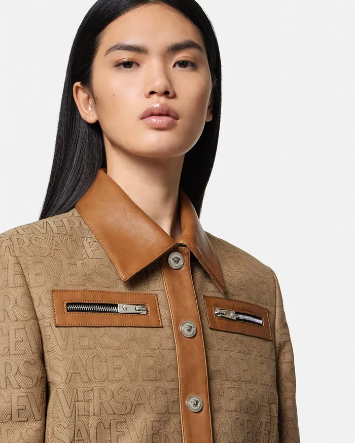 Versace Versace Allover Blouson Jacket Print Women Jackets and Coats