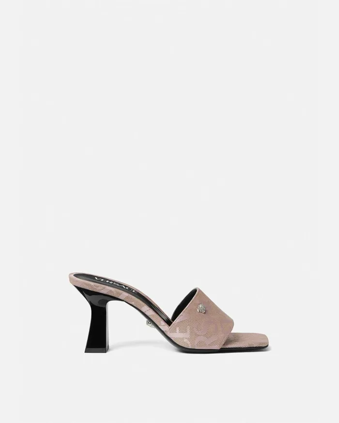 Versace Versace Allover Mules Pink Women Sandals