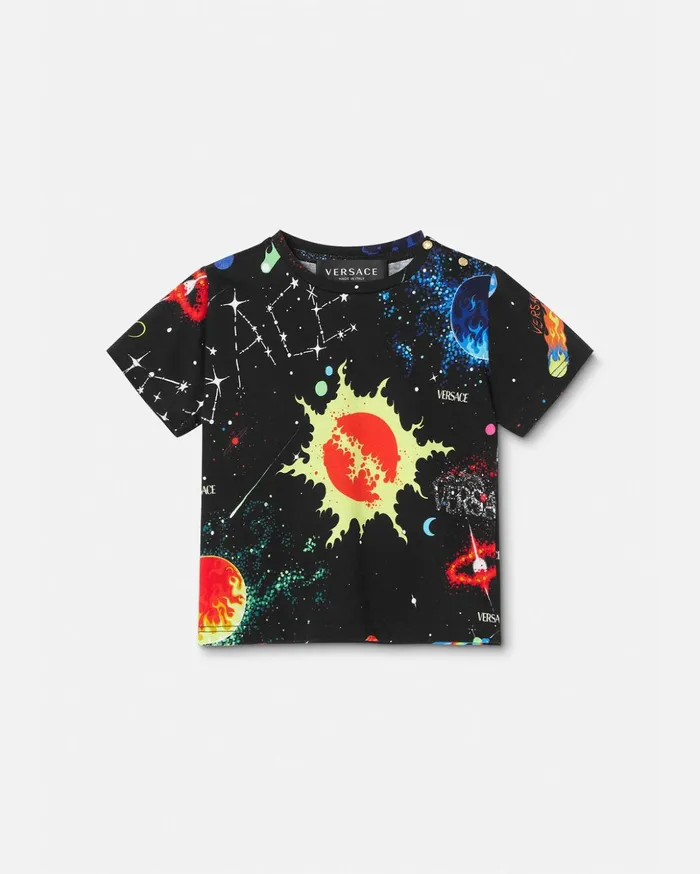 Versace Versace Galaxy Baby TShirt Print Children Clothing