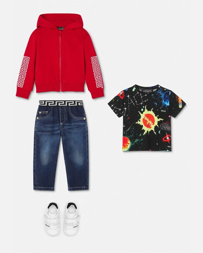 Versace Versace Galaxy Baby TShirt Print Children Clothing