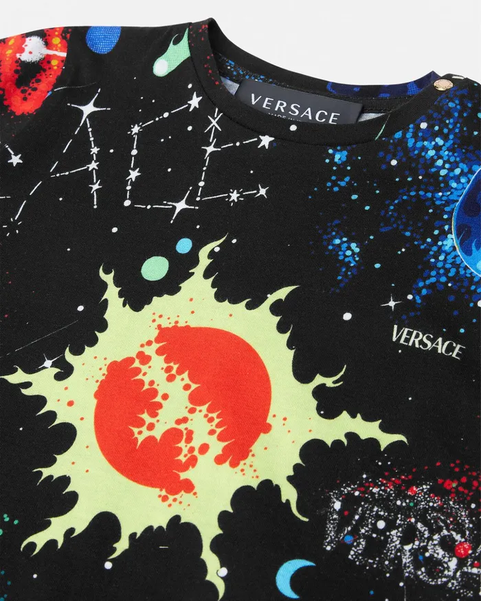 Versace Versace Galaxy Baby TShirt Print Children Clothing
