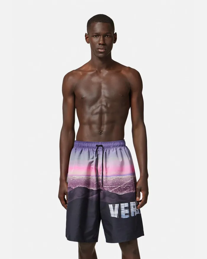 Versace Versace Hills Long Boardshorts Print Men Swimsuits
