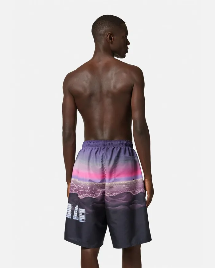 Versace Versace Hills Long Boardshorts Print Men Swimsuits