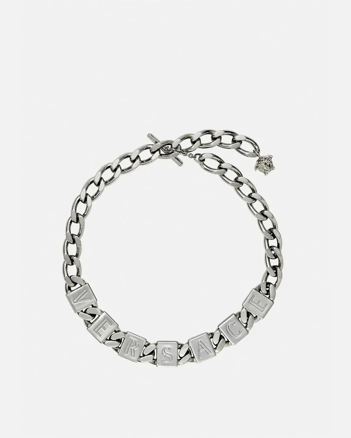 Versace Versace Tiles Necklace Silver Women Necklaces