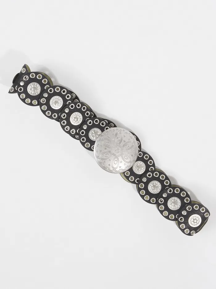 Western Cut Out Coin Buckle Belt Black Women Altar039d State Belts