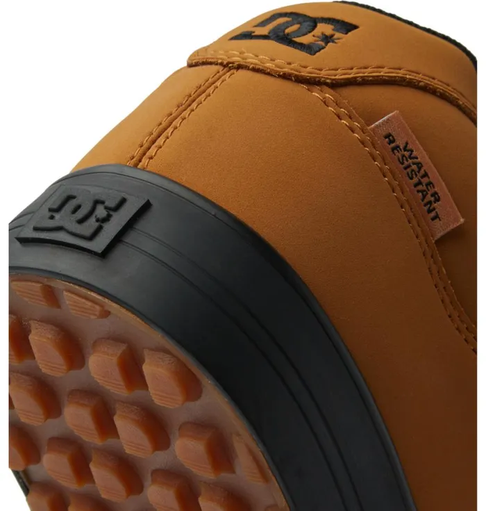 Winter Boots Men DC Shoes Pure Winterized Skate Shoes Wheat