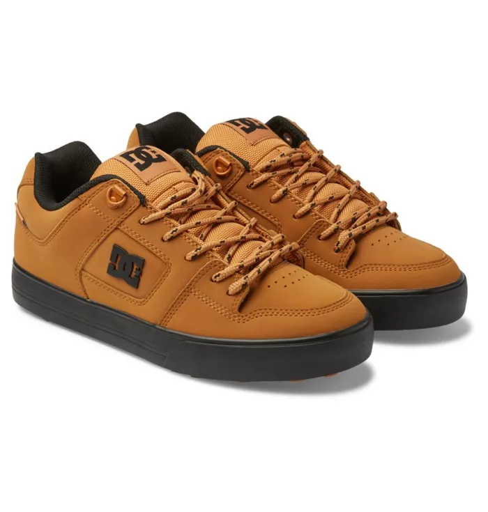 Winter Boots Men DC Shoes Pure Winterized Skate Shoes Wheat