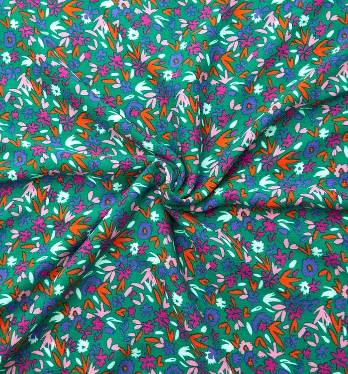 Women 3m Crinkle Viscose Fabric Cut 8211 Imprime Gazon Promod Fabric Cuts And Patterns