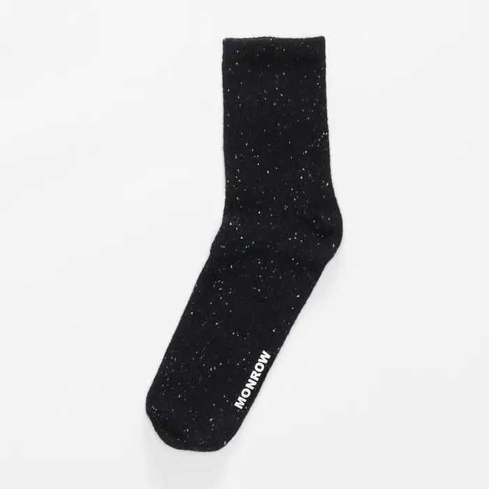 Women Accessories MONROW Cashmere Neps Socks Black Women Accessories MONROW Cashmere Neps Socks Black