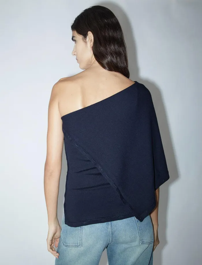 Women Adelina Navy Paloma Wool Tops