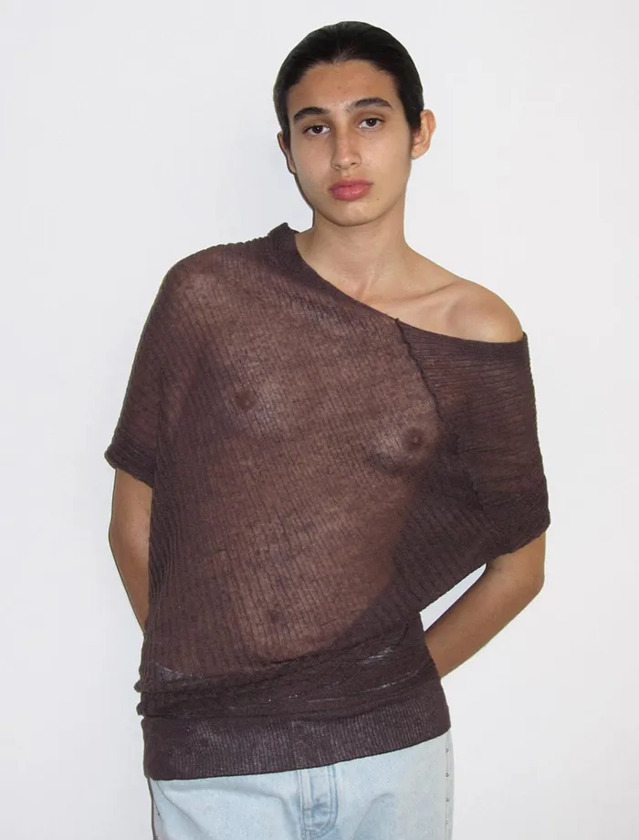 Women Asuan Brown Paloma Wool Tops