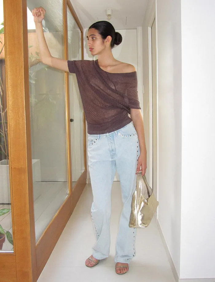 Women Asuan Brown Paloma Wool Tops