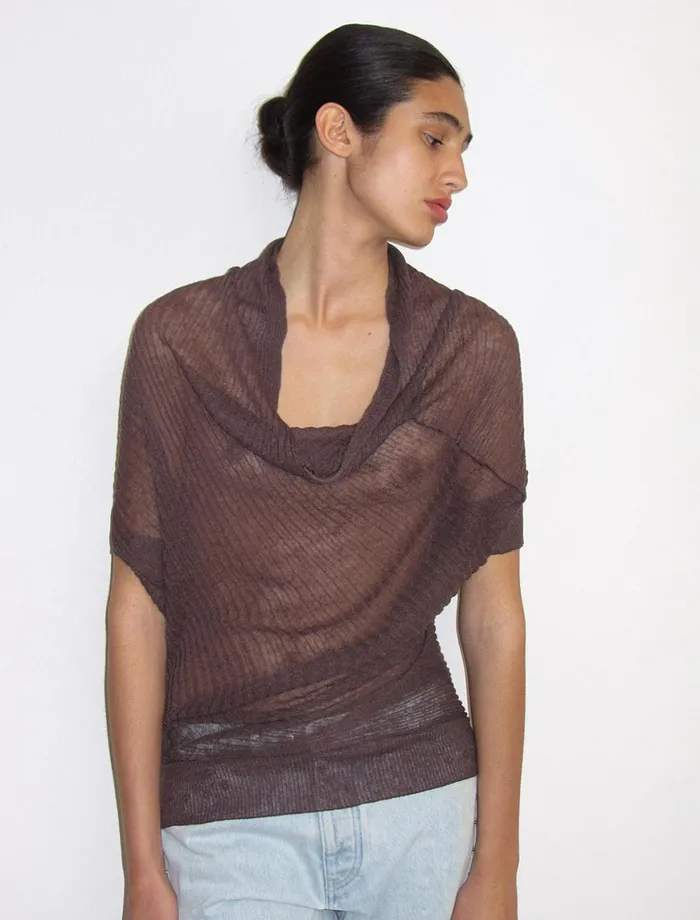 Women Asuan Brown Paloma Wool Tops