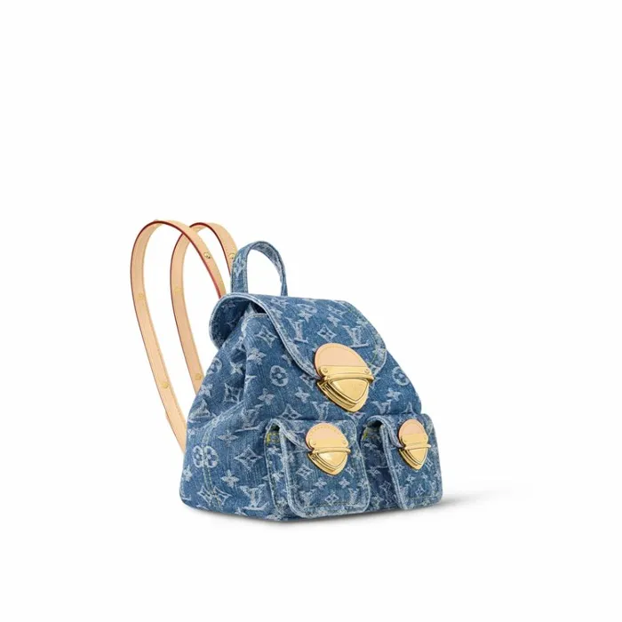Women Backpacks Louis Vuitton Louis Vuitton M46836 Venice Denim Blue 8211 Louis Vuitton Handbag Store