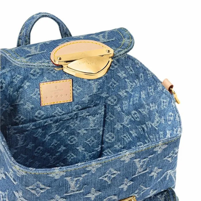 Women Backpacks Louis Vuitton Louis Vuitton M46836 Venice Denim Blue 8211 Louis Vuitton Handbag Store