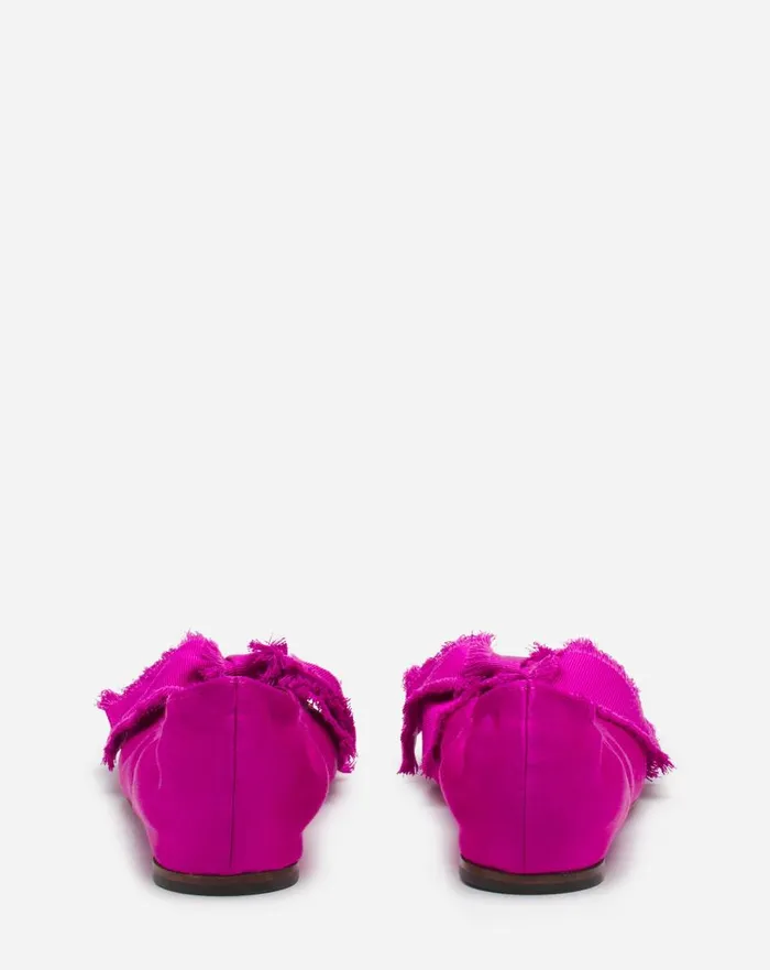 Women Ballerinas Lanvin Ballerina Flat With A Satin Bow Fuchsia Women Ballerinas Lanvin Ballerina Flat With A Satin Bow Fuchsia