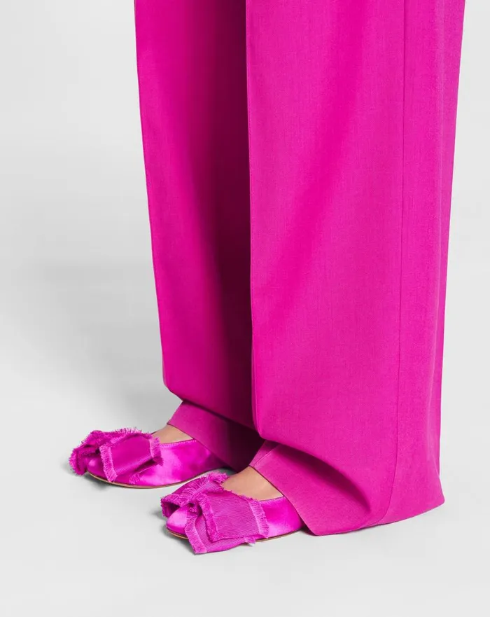 Women Ballerinas Lanvin Ballerina Flat With A Satin Bow Fuchsia Women Ballerinas Lanvin Ballerina Flat With A Satin Bow Fuchsia