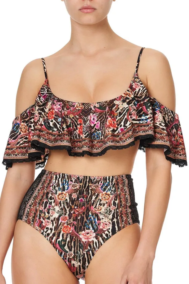 Women Bikinis Camilla Frill Crop Top Liv A Little