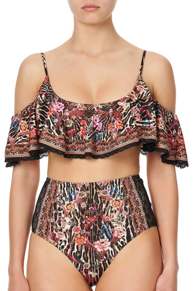 Women Bikinis Camilla Frill Crop Top Liv A Little