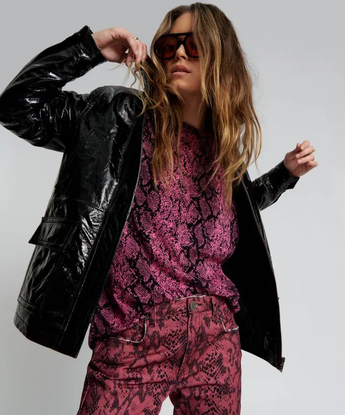 Women BLACK OUT PATENT LEATHER JACKET One Teaspoon Jackets