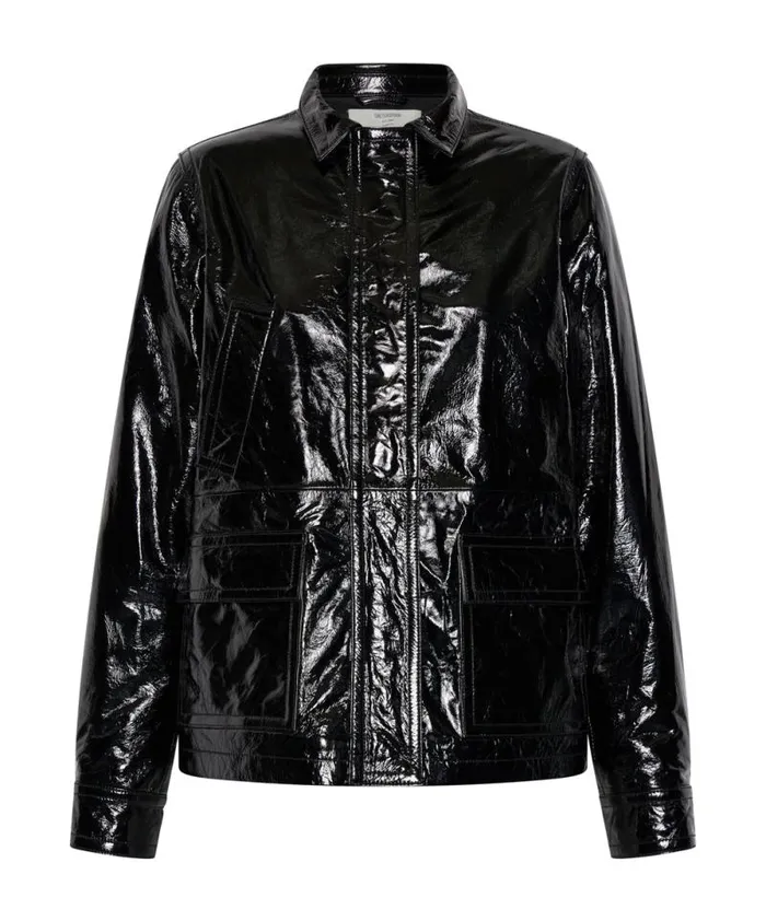 Women BLACK OUT PATENT LEATHER JACKET One Teaspoon Jackets