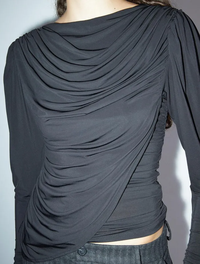 Women Blessy Black Paloma Wool Tops