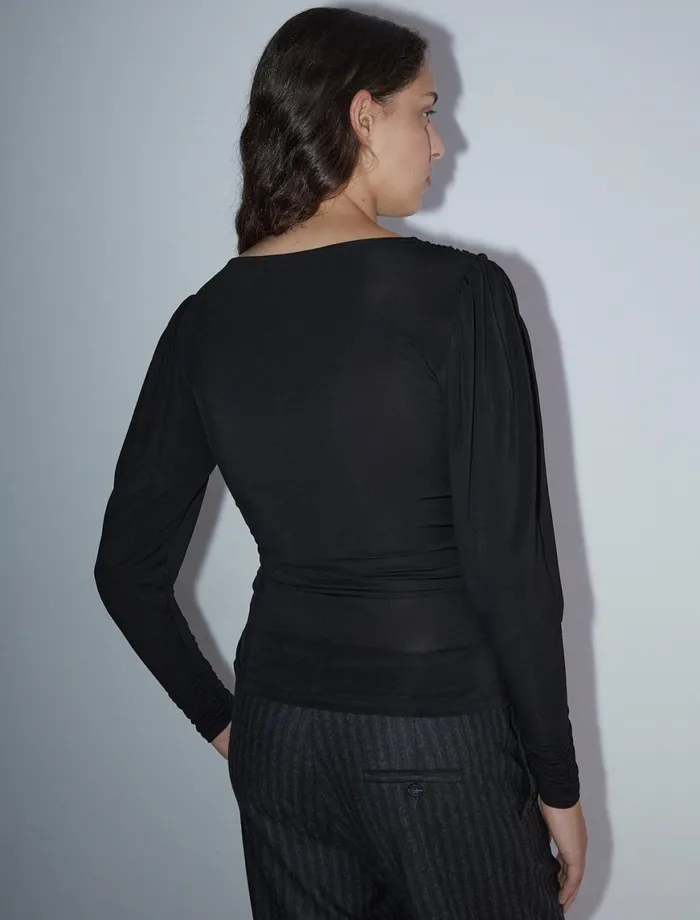 Women Blessy Black Paloma Wool Tops