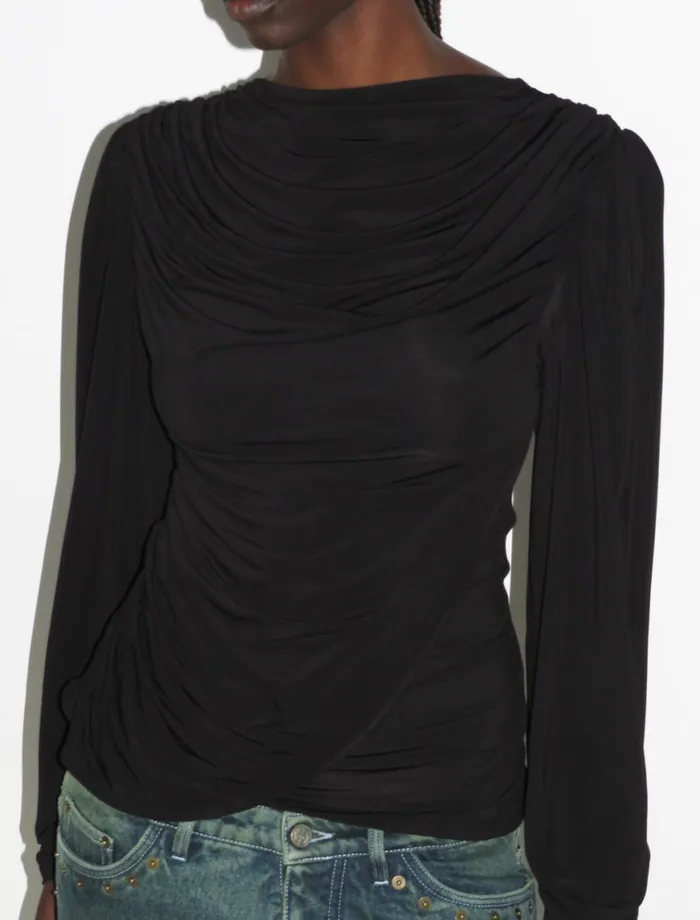 Women Blessy Black Paloma Wool Tops