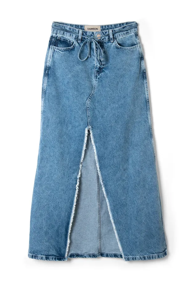 Women Bottoms Damson Madder Kaia Denim Maxi Skirt