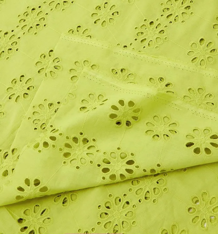 Women Broderie Anglaise Fabric Cut 8211 Anise Green Promod Fabric Cuts And Patterns