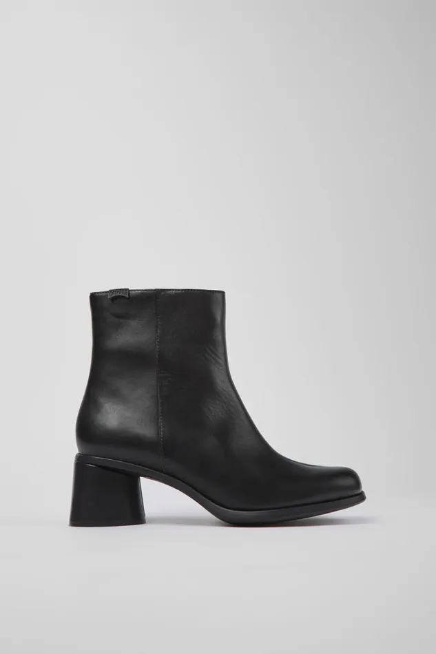 Women Camper Ankle Boots Kiara Black Leather Boots