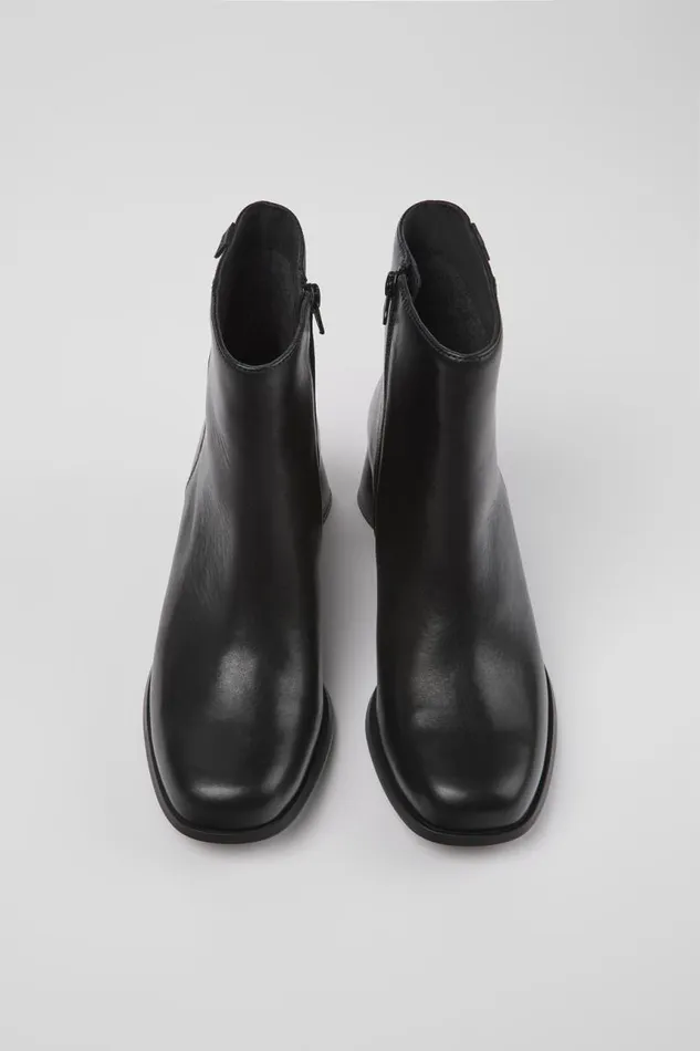 Women Camper Ankle Boots Kiara Black Leather Boots