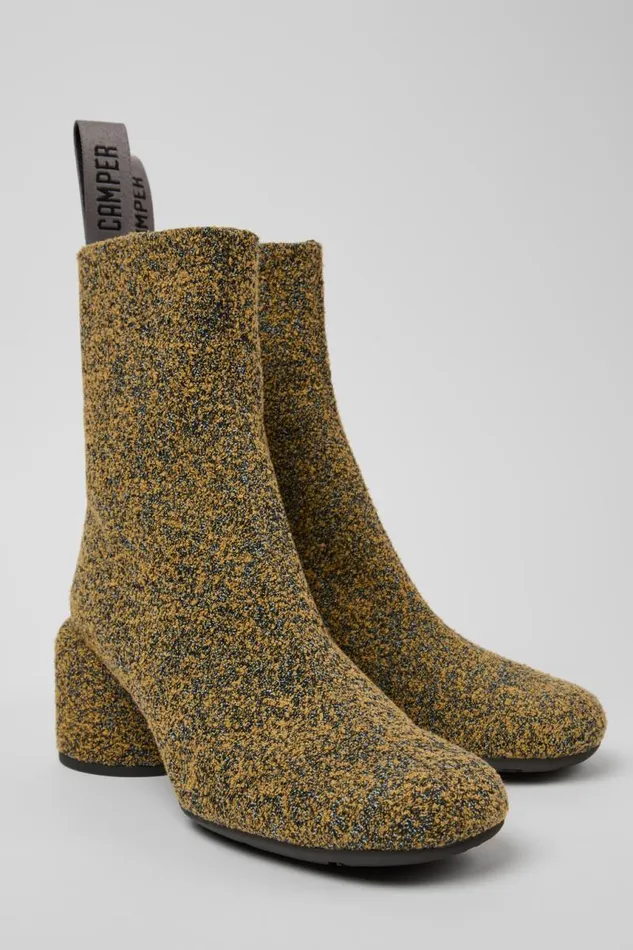 Women Camper Ankle Boots Niki Multicolored Textile Boots