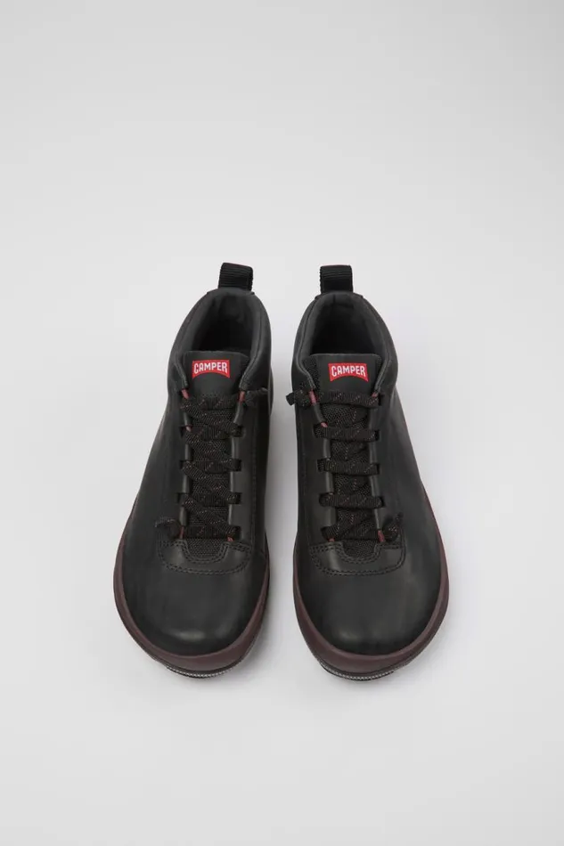 Women Camper Ankle Boots Peu Pista GORETEX Black Leather Sneakers Women Camper Ankle Boots Peu Pista GORETEX Black Leather Sneakers