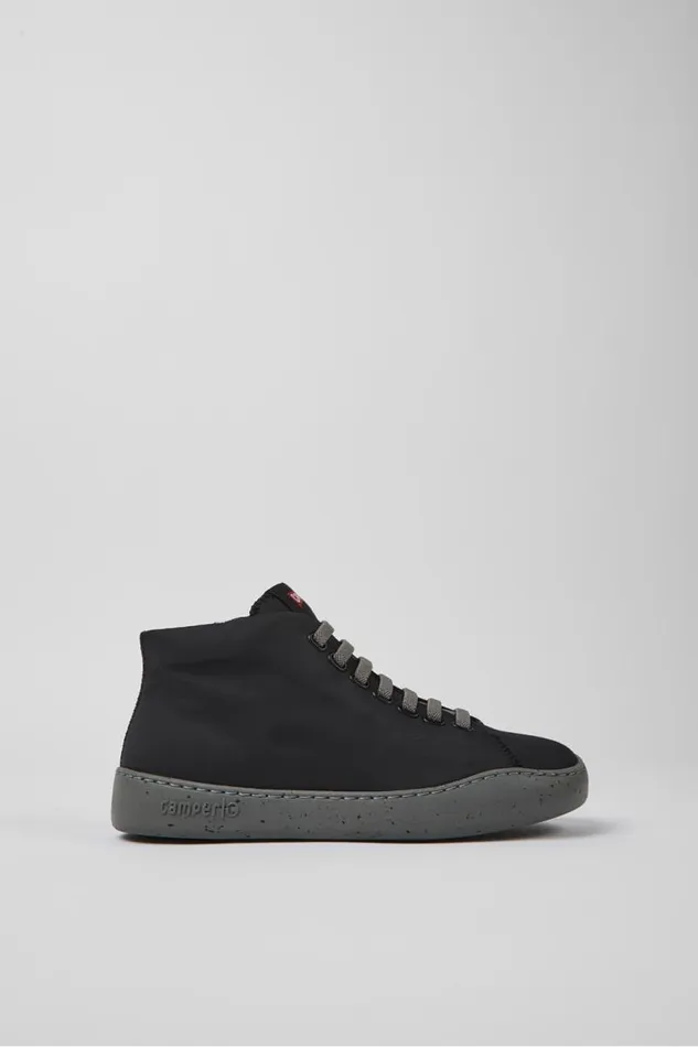Women Camper Ankle Boots Peu Touring Black Recycled PET Sneaker Bootie Women Camper Ankle Boots Peu Touring Black Recycled PET Sneaker Bootie