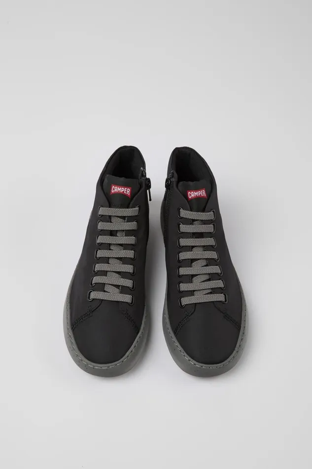 Women Camper Ankle Boots Peu Touring Black Recycled PET Sneaker Bootie Women Camper Ankle Boots Peu Touring Black Recycled PET Sneaker Bootie