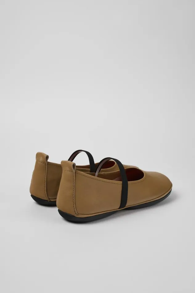 Women Camper Ballerinas Right Brown Leather Mary Jane Women Camper Ballerinas Right Brown Leather Mary Jane