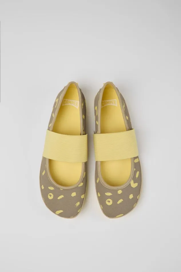 Women Camper Ballerinas Right Multicolored Textile And Nubuck Sneakers Women Camper Ballerinas Right Multicolored Textile And Nubuck Sneakers