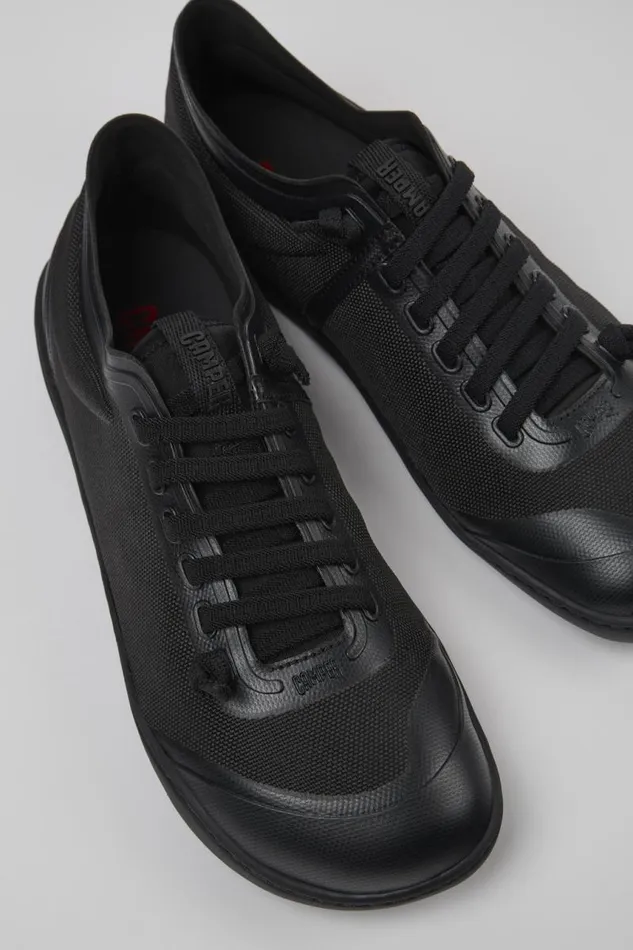 Women Camper Casual Shoes Peu Black Textile Shoes
