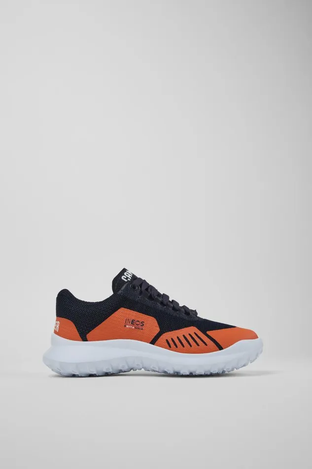 Women Camper Sneakers Camper X INEOS Britannia Blue And Orange Textile Sneakers