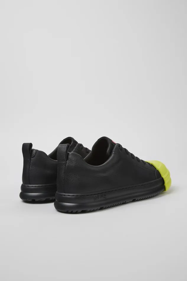 Women Camper Sneakers Junction Runner Black Leather Sneakers