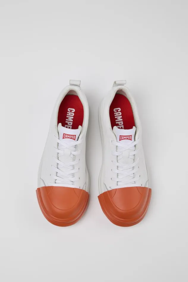 Women Camper Sneakers Junction Runner White Leather Sneakers
