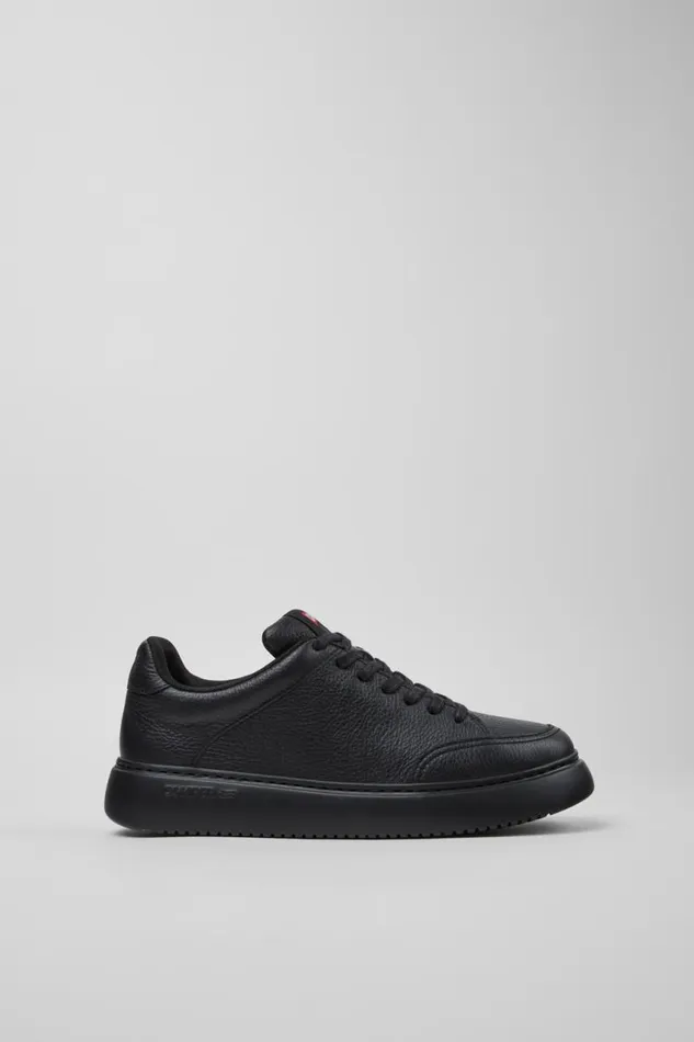 Women Camper Sneakers Runner K21 Black Leather Shoes